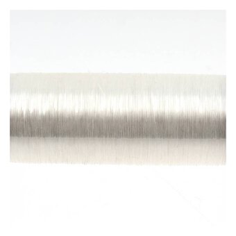 Gutermann White Metallic Sliver Embroidery Thread 200m (8021)
