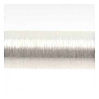 Gutermann White Metallic Sliver Embroidery Thread 200m (8021) image number 2