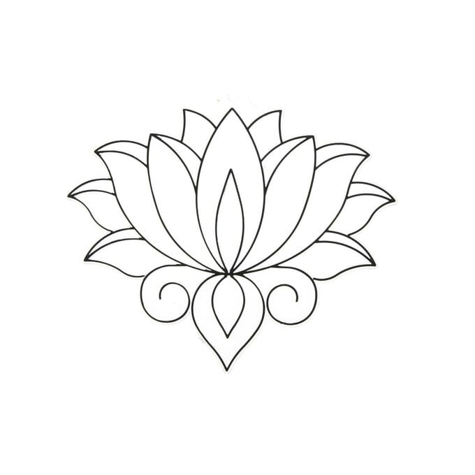 Lotus Plastic Suncatcher image number 1