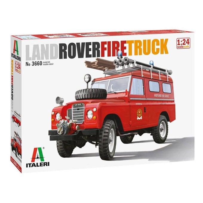 Italeri Land Rover Fire Truck Model Kit 3660 image number 1