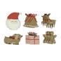 Reindeer and Bell Wooden Toppers 24 Pack image number 1