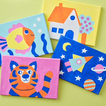 4 Painting Ideas for Kids