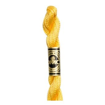 DMC Yellow Pearl Cotton Thread Size 5 25m (743)