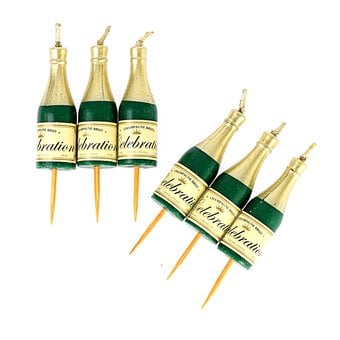 Culpitt Champagne Novelty Candles 6 Pack