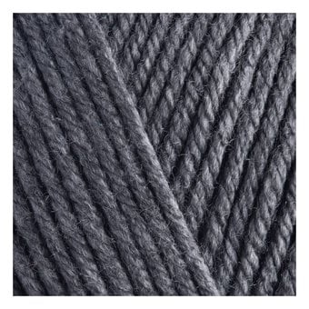 Women's Institute Grey Soft and Smooth Aran Yarn 400g image number 2