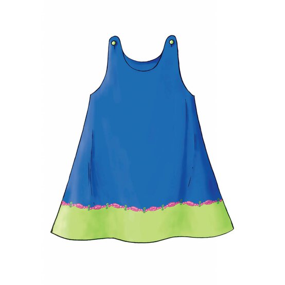 Butterick Toddler Dress Sewing Pattern 3372 (1-3) image number 5