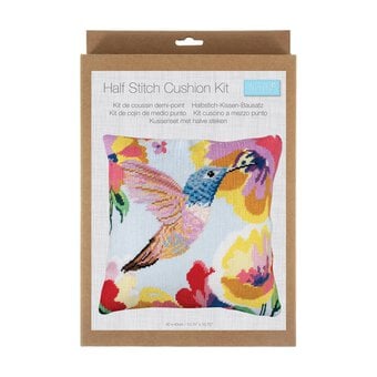 Trimits Hummingbird Half Stitch Cushion Kit 40cm x 40cm
