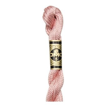 DMC Pink Pearl Cotton Thread Size 5 25m (224)