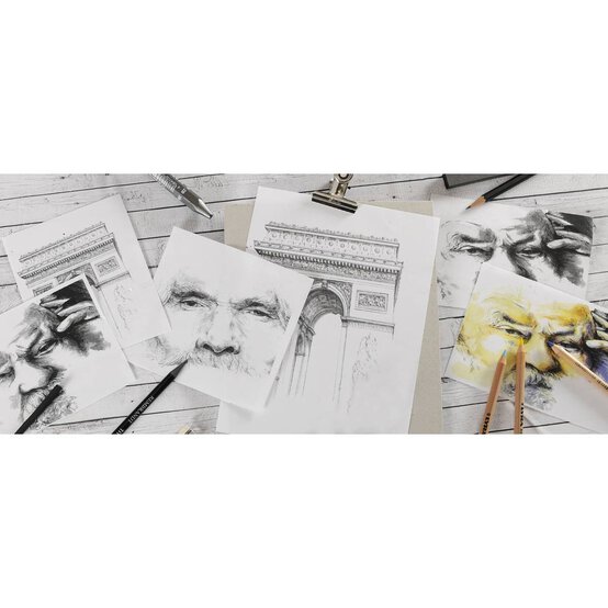 Canson Sand Grain Grey Mixed Media Paper A4 40 Sheets image number 4