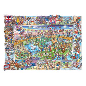 Gibsons Jokesaws Medals in the Making Jigsaw Puzzle 1000 Pieces