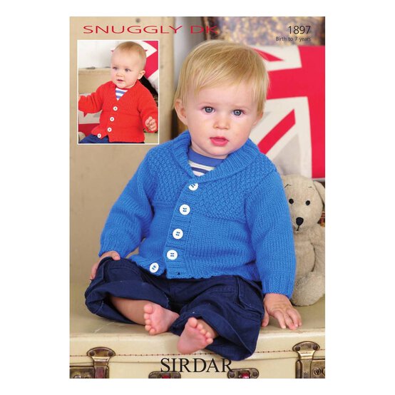 Sirdar Snuggly DK Cardigans Digital Pattern 1897 image number 1