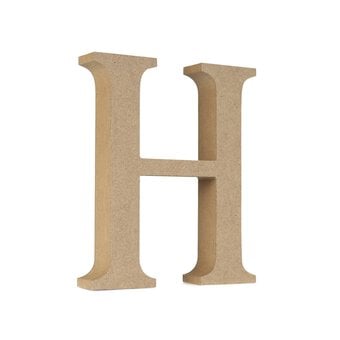 MDF Wooden Letter H 13cm