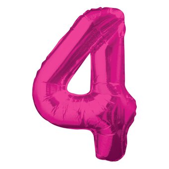 Extra Large Pink Foil 4 Balloon
