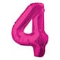 Extra Large Pink Foil 4 Balloon image number 1