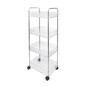 Clear Plastic Four Tier Storage Trolley image number 1