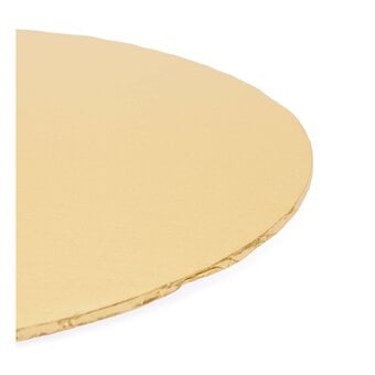 Pale Gold Round Double Thick Card Cake Board 12 Inches image number 2