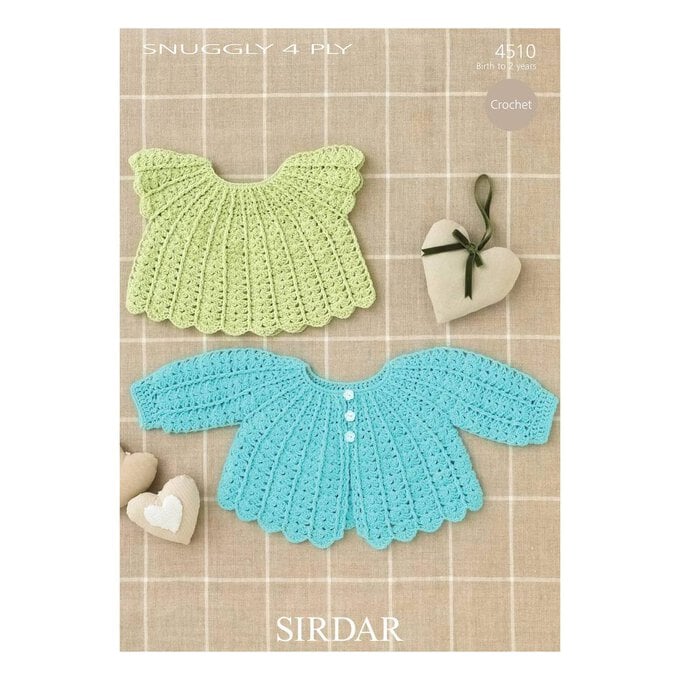 Sirdar Snuggly 4 Ply Matinee Coat and Angel Top  Digital Pattern 4510 image number 1