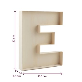 2-Inch Decorative Wooden Letter D - Alphabet Letters for DIY Wall Signs,  Table & Shelf Decorations - Wood Letters for Crafts & Party Decor