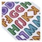 Bright Grid Alphabet Chipboard Stickers 72 Pieces image number 2