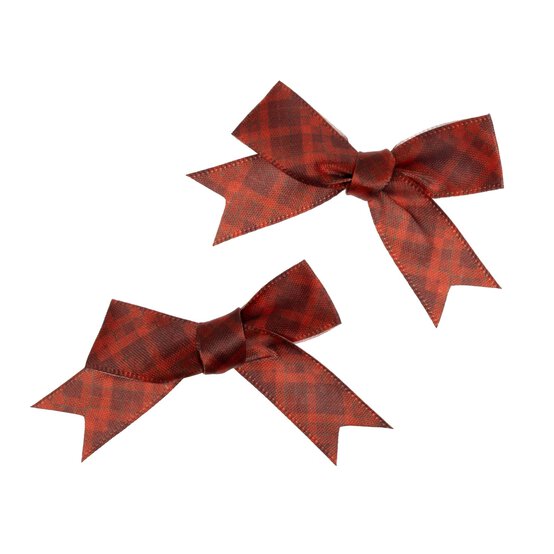 Red Tartan Bows 2 Pack image number 1