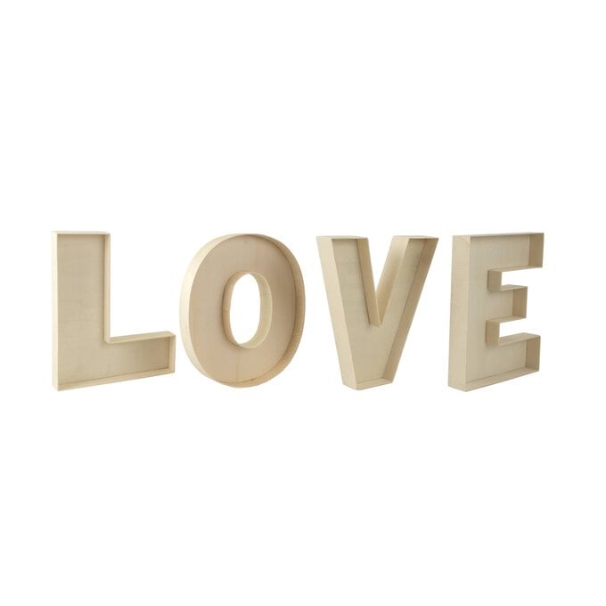 Love Fillable Wooden Letter Bundle image number 1