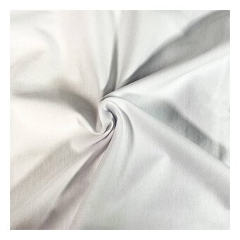 White Poly Viscose Ponte Roma Fabric by the Metre