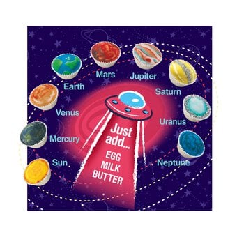 Dr. Oetker Spectacular Science Solar System Cupcake Mix 360g image number 2