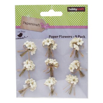 Moonlight Bouquet Paper Flowers 9 Pack image number 2