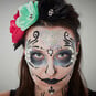 How to do Floral Skull Face Paint image number 1