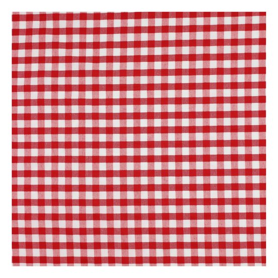 Red 1/4 Gingham Fabric by the Metre image number 2