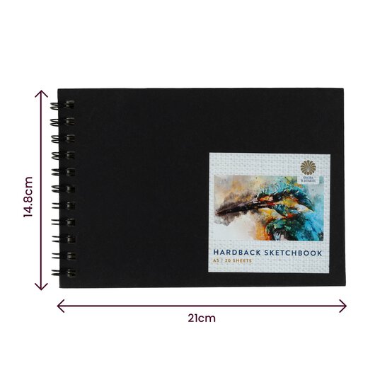 Shore & Marsh Hardback Watercolour Book A5 20 Sheets image number 8