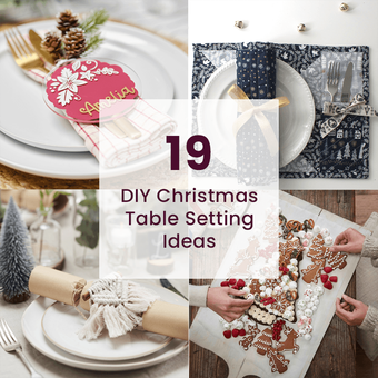 19 DIY Christmas Table Setting Ideas