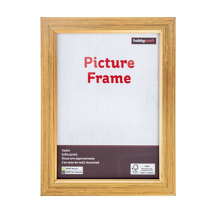 Gold Effect Picture Frame 18cm x 13cm image number 1