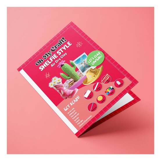Oh My Craft! Shelfie Style Air Dry Clay Kit image number 4