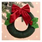Hanging Velvet Wreath Decoration 20cm  image number 1