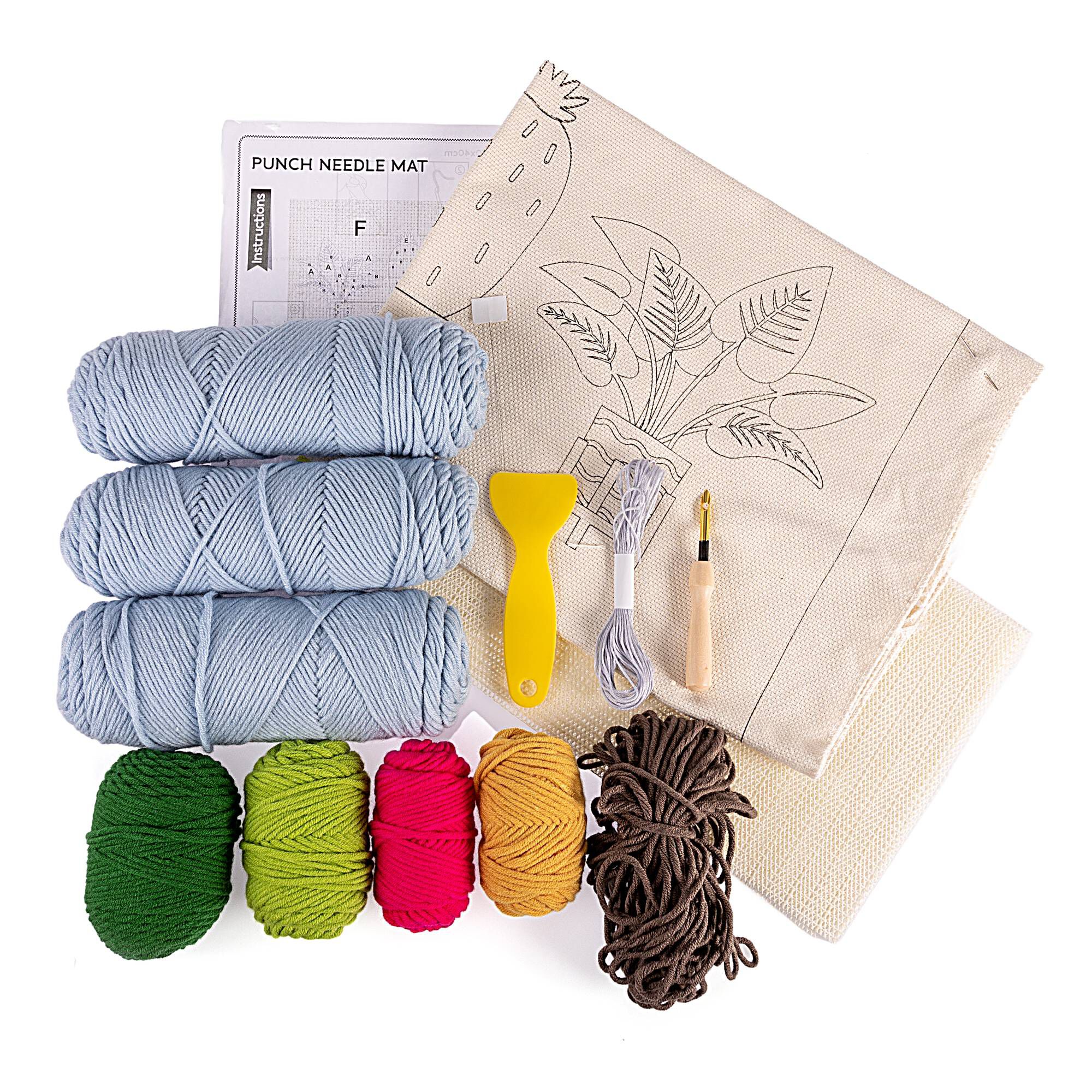 Plants Punch Needle Rug Kit | Hobbycraft