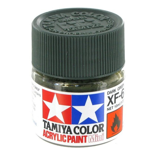 Tamiya Colour Acrylic Paint XF-61 Dark Green 10ml image number 1