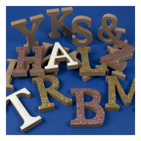 MDF Wooden Letter Q 13cm image number 2