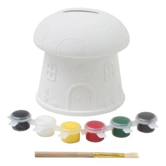 Paint Your Own Toadstool Money Box