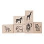 Safari Wooden Stamp Set 6 Pieces image number 2
