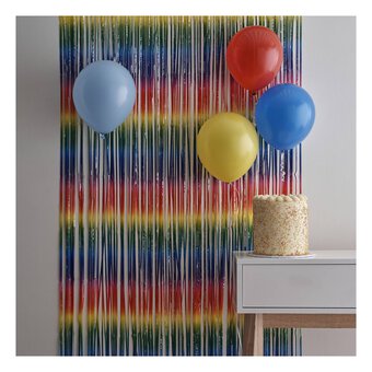 Create & Celebrate Blue Foil Fringe Curtain 1m x 2m
