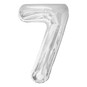 Extra Large Silver Foil 7 Balloon image number 1