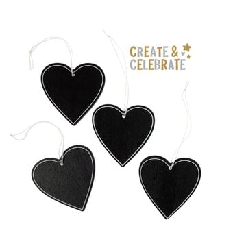 Create & Celebrate Chalkboard Hearts 4 Pack