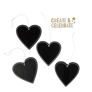 Create & Celebrate Chalkboard Hearts 4 Pack