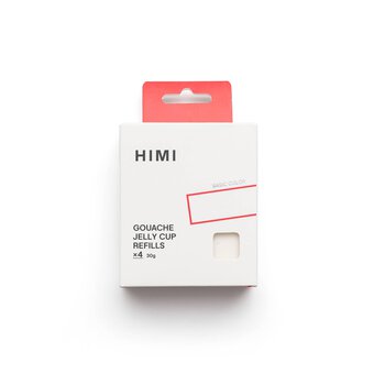 HIMI White Jelly Cup Gouache Refill 4 Pack