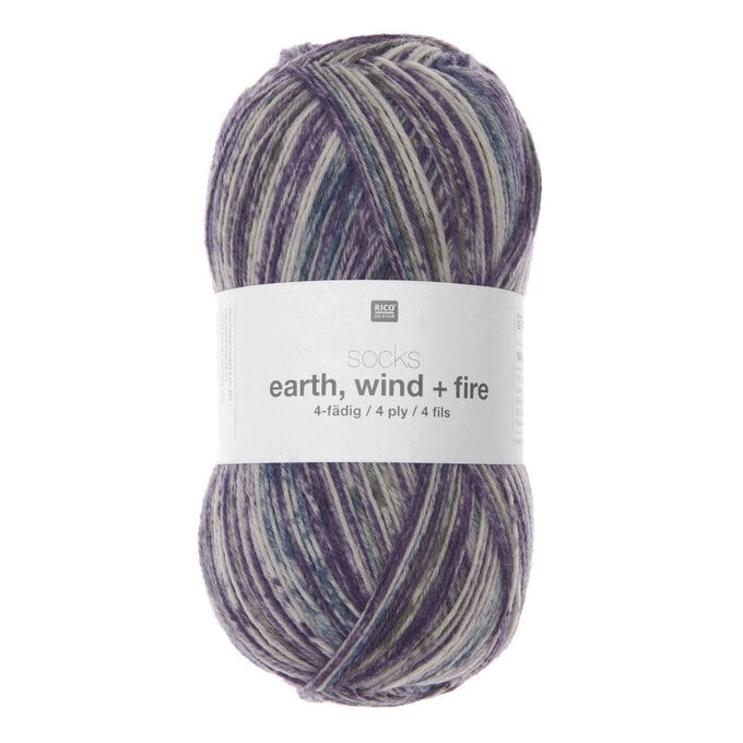 Rico Sky Earth Wind and Fire Socks 4 Ply Yarn 100g image number 1