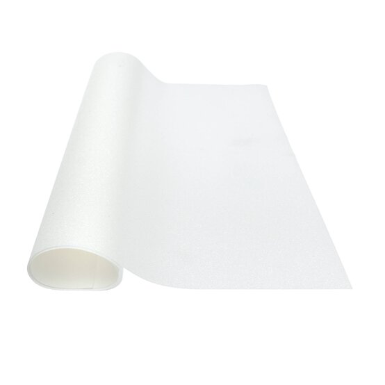 White Glitter Iron-On Vinyl 12 x 24 Inches image number 2