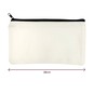 White Canvas Pouch 28cm x 14cm image number 4