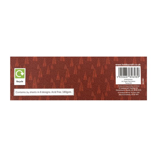 Christmas Tartan A4 Paper Pad 24 Sheets image number 6