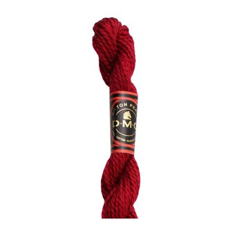 DMC Red Pearl Cotton Thread Size 3 15m (321)